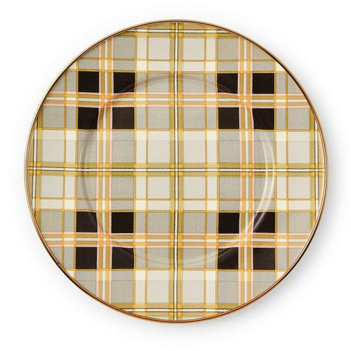 Tartan Mocha Salad Plate