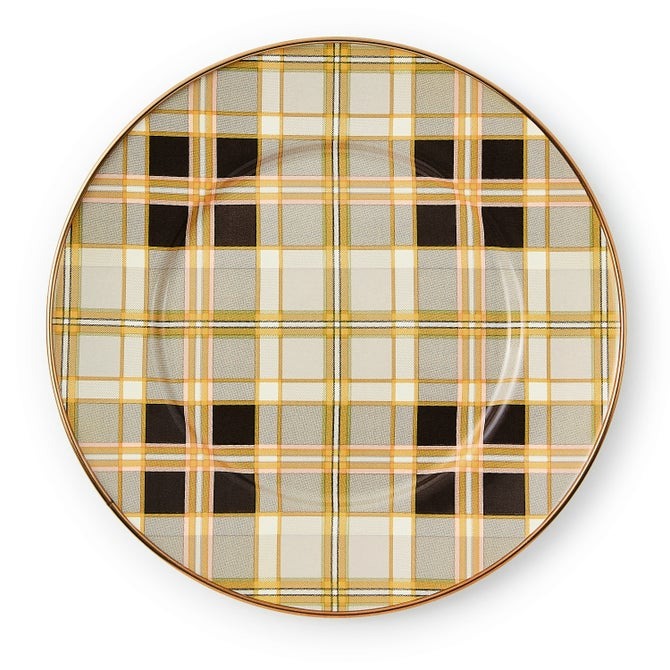Tartan Mocha Salad Plate