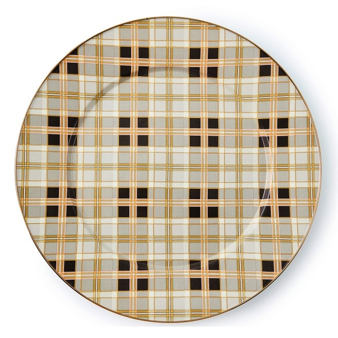 Tartan Mocha Serving Platter