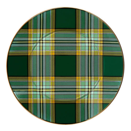 Tartan Green Dinner Plate