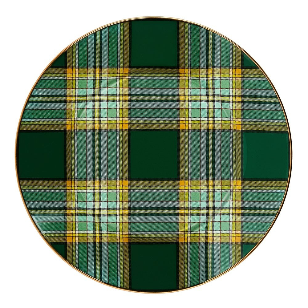 Tartan Green Dinner Plate