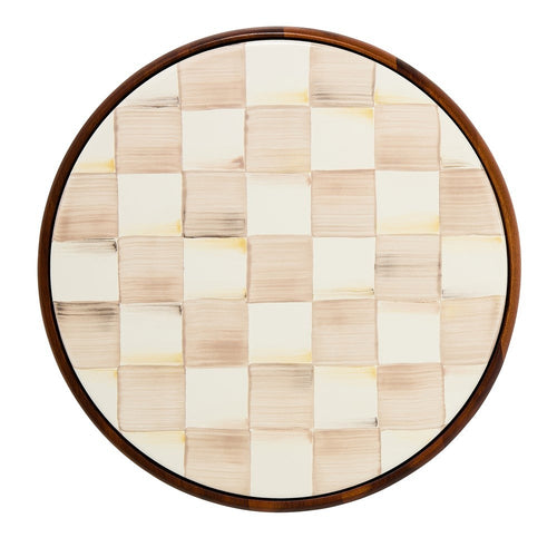 Mocha Check Large Trivet