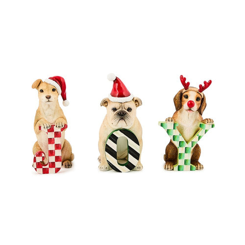 Check It Out JOY Dog Figurine Set