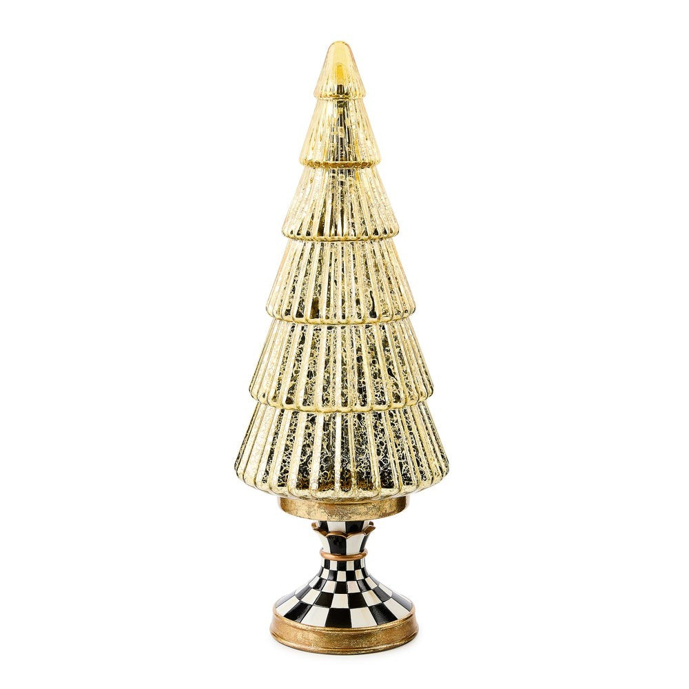 Courtly Noel Tall Illuminated Glass Tree