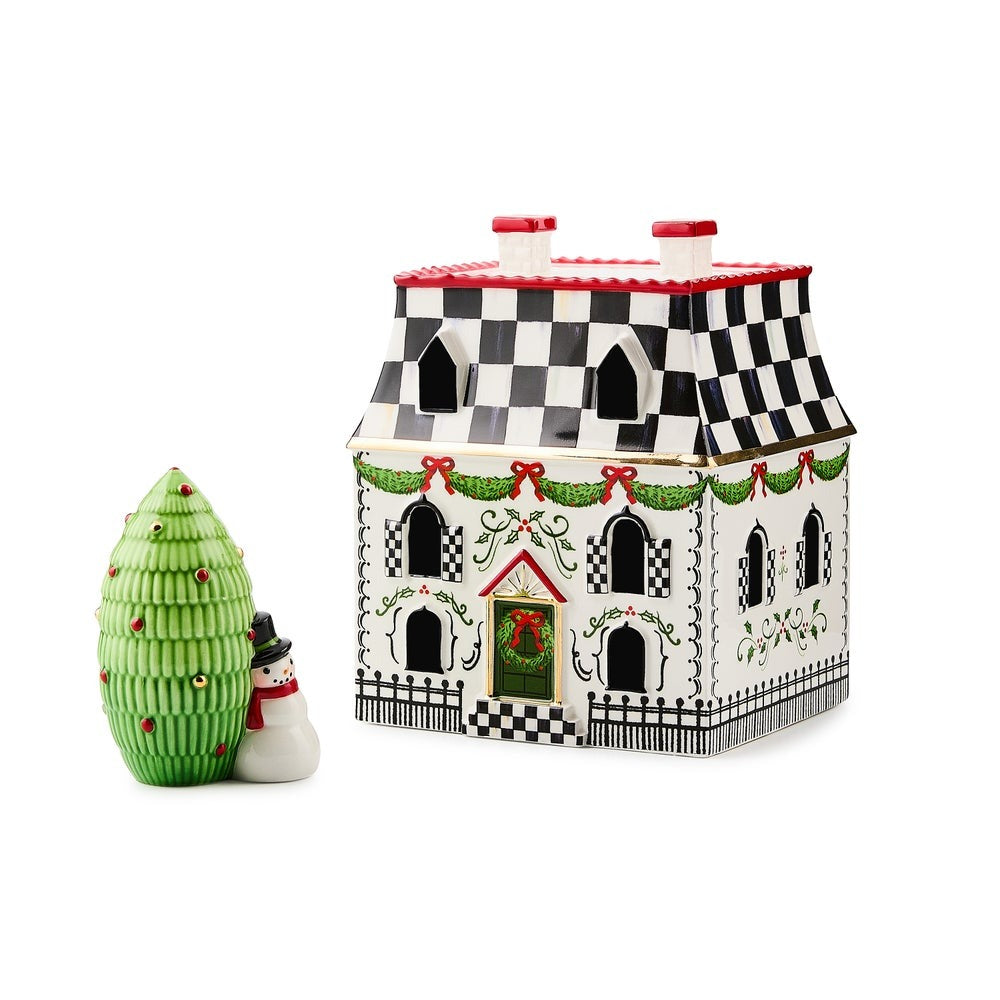 Holly Village Illuminated Ceramic Villa