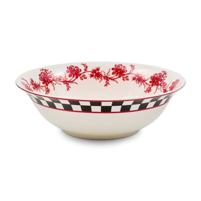 Cardinal Toile Serving Bowl
