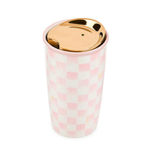 Cargar imagen en el visor de la galería, Rosy Check Ceramic Travel Cup