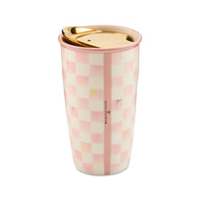 Cargar imagen en el visor de la galería, Rosy Check Ceramic Travel Cup
