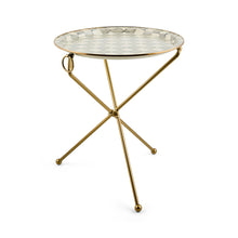 Cargar imagen en el visor de la galería, Sterling Check Enamel Tilt Accent Table