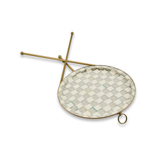 Cargar imagen en el visor de la galería, Sterling Check Enamel Tilt Accent Table
