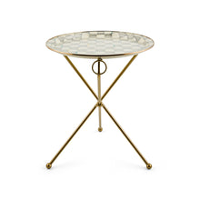 Cargar imagen en el visor de la galería, Sterling Check Enamel Tilt Accent Table