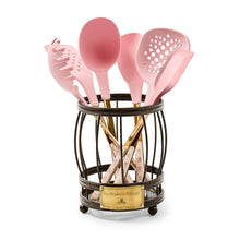 Cargar imagen en el visor de la galería, Rosy Check Utensil Caddy Set