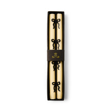 Cargar imagen en el visor de la galería, Black Bow Dinner Candles, Set of 2