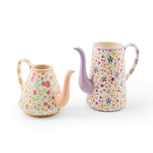 Cargar imagen en el visor de la galería, Posie Patch Ceramic Teapot Vases, Set of 2