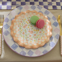 Cargar imagen en el visor de la galería, Posie Patch Ceramic Dessert Plates, Set of 4
