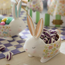 Cargar imagen en el visor de la galería, Posie Patch Ceramic Rabbit Candy Dishes, Set of 3