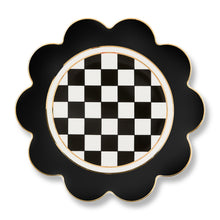 Cargar imagen en el visor de la galería, Black Petal Dinner Plate