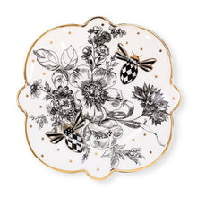 Cargar imagen en el visor de la galería, Bee Toile Bread &amp; Butter Plate