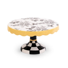Cargar imagen en el visor de la galería, Bee Toile Small Pedestal Platter