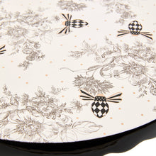 Cargar imagen en el visor de la galería, Bee Toile Large Pedestal Platter