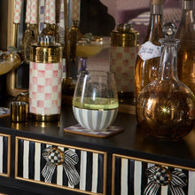 Cargar imagen en el visor de la galería, Sterling Stripe Stemless Wine Glass