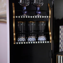 Cargar imagen en el visor de la galería, Violet Check Highball Glass, Set of 2