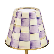 Cargar imagen en el visor de la galería, Violet Check LED Rechargeable Cafe Table Lamp