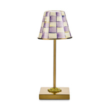Cargar imagen en el visor de la galería, Violet Check LED Rechargeable Cafe Table Lamp