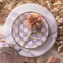 Cargar imagen en el visor de la galería, Violet Check Salad/Dessert Plate