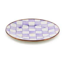 Cargar imagen en el visor de la galería, Violet Check Salad/Dessert Plate