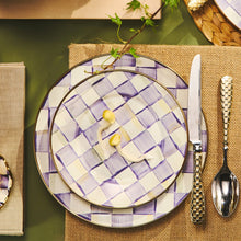 Cargar imagen en el visor de la galería, Violet Check Salad/Dessert Plate