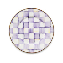 Cargar imagen en el visor de la galería, Violet Check Salad/Dessert Plate