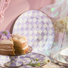 Cargar imagen en el visor de la galería, Violet Check Serving Platter