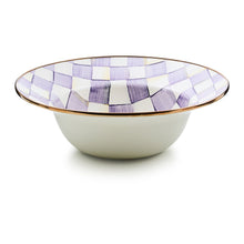 Cargar imagen en el visor de la galería, Violet Check Serving Bowl