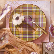 Cargar imagen en el visor de la galería, Tartan Violet Dinner Plate
