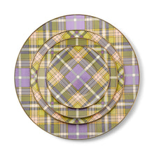 Cargar imagen en el visor de la galería, Tartan Violet Dinner Plate