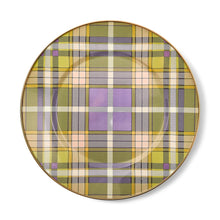 Cargar imagen en el visor de la galería, Tartan Violet Dinner Plate