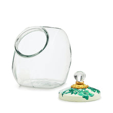 Cargar imagen en el visor de la galería, Cookie Jar with Emerald English Garden Lid