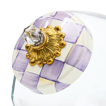 Cargar imagen en el visor de la galería, Cookie Jar with Violet Check Lid