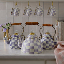 Cargar imagen en el visor de la galería, Violet Check 3 Quart Tea Kettle