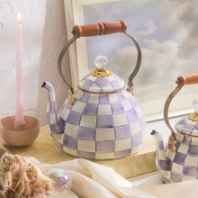 Cargar imagen en el visor de la galería, Violet Check 3 Quart Tea Kettle