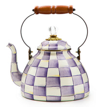 Cargar imagen en el visor de la galería, Violet Check 3 Quart Tea Kettle