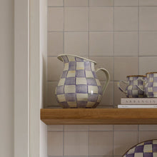 Cargar imagen en el visor de la galería, Violet Check Pitcher