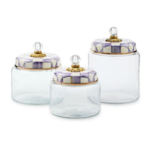 Cargar imagen en el visor de la galería, Violet Check Small Kitchen Canister
