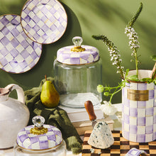 Cargar imagen en el visor de la galería, Violet Check Medium Kitchen Canister