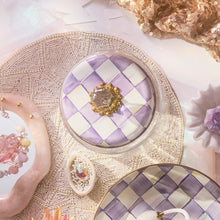 Cargar imagen en el visor de la galería, Violet Check Medium Kitchen Canister