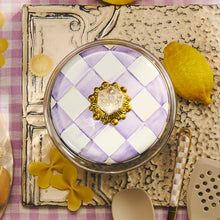 Cargar imagen en el visor de la galería, Violet Check Large Kitchen Canister