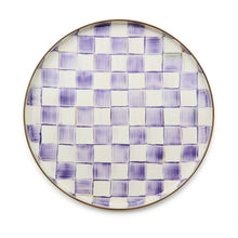 Cargar imagen en el visor de la galería, Violet Check Round Tray