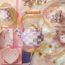 Cargar imagen en el visor de la galería, Violet Check Whistling Tea Kettle