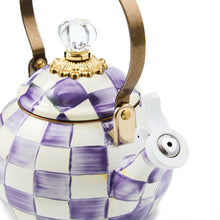 Cargar imagen en el visor de la galería, Violet Check Whistling Tea Kettle